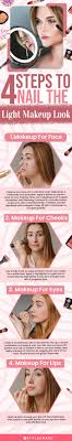 how to do light makeup step by step