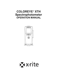 Coloreye Xth Manual X Rite