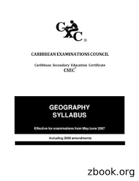 The table usually shows each question and the criteria with each mark or mark range. Geography Cxc Pdf Free Download