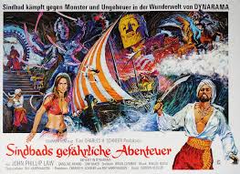 Sindbads gefährliche Abenteuer - Deutsches A0 Filmplakat (84x118 cm) von  1974 - kinoart.net