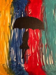 Colorful Rain Unique Paintings