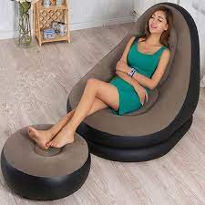 air flocking fast inflatable lazy sofa
