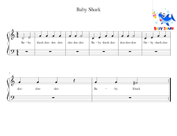 baby shark piano sheet pdf