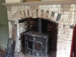 victorian glazed brick fireplace repair
