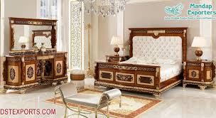Consider how gently the sandy tones in this bedroom's textured carpet and patterned. Traditional Park Cherry Master Bedroom Furniture Mandap Exporters