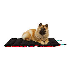 3 peaks roll up travel dog mat black