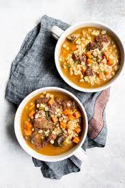 Instant Pot Beef Barley Soup Nutmeg Nanny gambar png