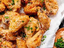 crispy baked garlic parmesan wings