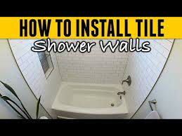 How To Tile Shower Bathtub Walls