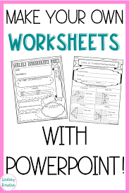 make worksheets in 6 easy steps