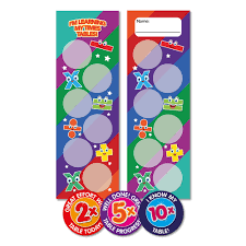 2x 3x 5x times tables bookmark and