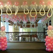 baby shower decoration with pink n