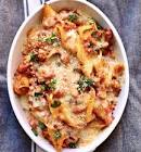 baked pasta with chicken sausage