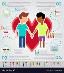two men infographic set vector image