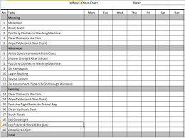 Templates For Kids Chore Charts Google Search Chore