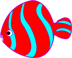 Red and Blue Fish