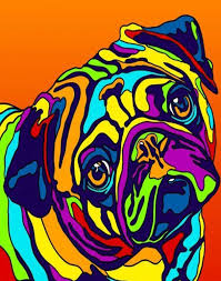 Dog Pop Art Colors Painting Art Of