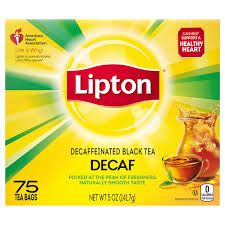 lipton decaffeinated black tea bags
