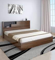 borden queen size bed in brown