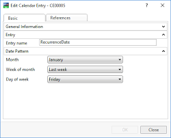 Edit Calendar Entry Dialog Box Calculated Date