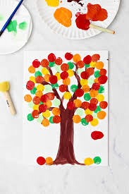 easy painted fall tree craft welcome