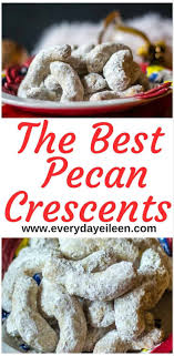 Learn all about the traditional christmas cookies from european countries including bulgaria, croatia, czech republic, hungary, lithuania, poland, romania the thin and crisp cookies are sometimes shaped into twirls while still hot, and they are especially good paired with espresso. The Best Pecan Crescent Cookies Everyday Eileen