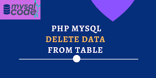 php mysql delete data mysqlcode