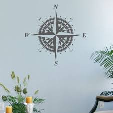 classic compass rose nautical wall