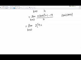 Finding The Equation Of The Tangent