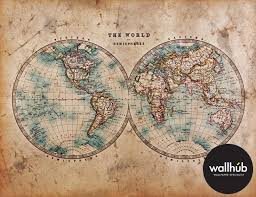 World Map Mural Wallhub