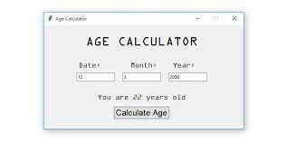 how to make an age calculator in python