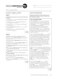 Gold experience b1 teachers resource book - GRAMMAR Complete the text with  the correct present or - Studocu