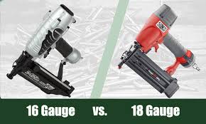 16 vs 18 gauge nailer which is right