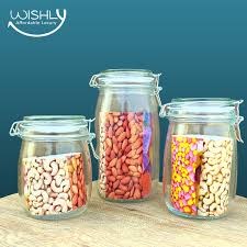 Wishly Airtight Food Storage Glass Jars