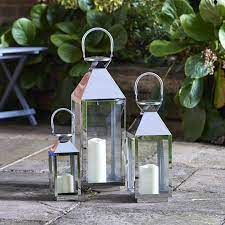 Stainless Steel Lantern 35cm 376966