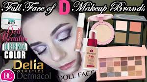 full face of d makeup brands pt1