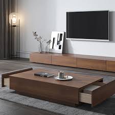 Tirsoo Modern Coffee Table With Drawers