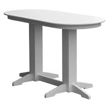 Recycled Plastic Oval Bar Table Oval