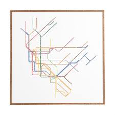 Restudio Designs Nyc Subway Map Wall Art