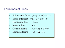 Ppt Equations Of Lines Powerpoint