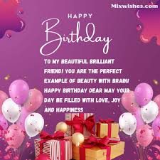 sweet birthday wishes for female friend