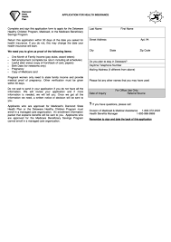 A person who receives benefits under health care insurance through the medicare or medicaid. Fillable Form 403 Diamond State Health Plan Application For Health Insurance Printable Pdf Download
