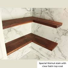 Walnut Wood Shelf Heavy Duty Corner