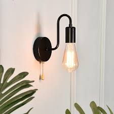 Wall Sconce Light Fixture With Pull