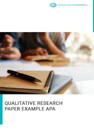 Qualitative research paper 45 research problem. Professional Qualitative Research Paper Example Apa