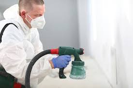 how to spray paint interior walls in