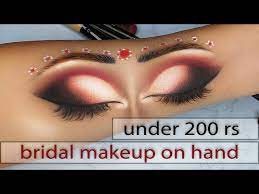 easy steps eye makeup on hand bridal