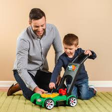 Blows bubbles on grass, sidewalks and driveways. Toy Mower Little Tikes