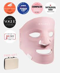led face mask free vegan carry case
