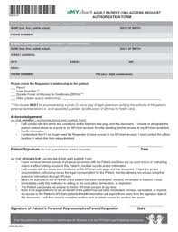 Fillable Online Choa Adult Patient 18 Access Request 22035